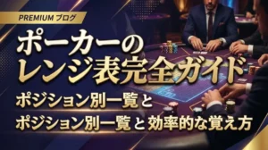 ポーカーのレンジ表完全ガイド｜ポジション別一覧と効率的な覚え方