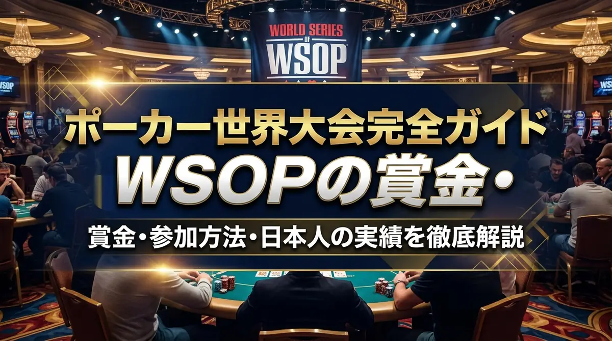 ポーカー世界大会完全ガイド｜WSOPの賞金・参加方法・日本人の実績を徹底解説