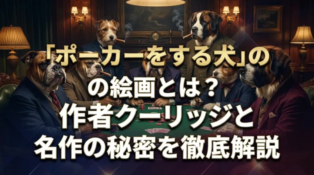 「ポーカーをする犬」の絵画とは？作者クーリッジと名作の秘密を徹底解説