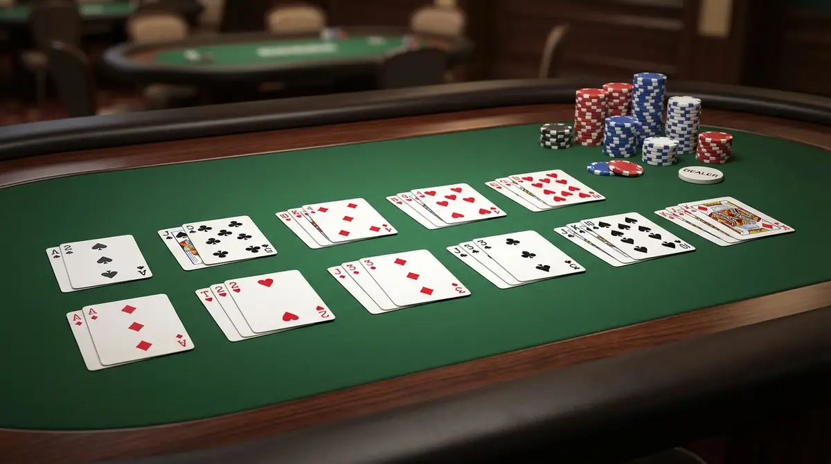 【早見表】ポーカーの強さ順一覧｜10種類の役ランキング