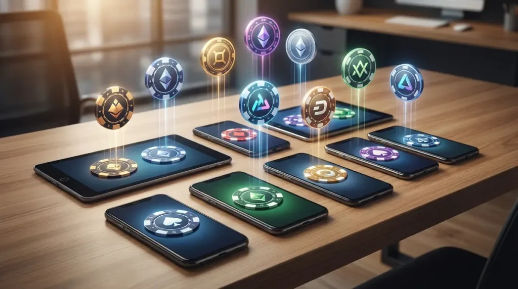 ポーカーアプリ別｜ウェブコインの特徴比較