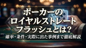 ポーカーのロイヤルストレートフラッシュとは？確率・条件・実際に出た事例まで徹底解説